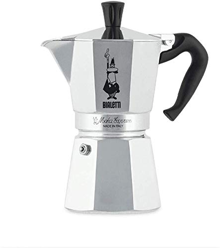 Bialetti Moka Express Espressomachine, Aluminium, Grijs, 6 Kopjes