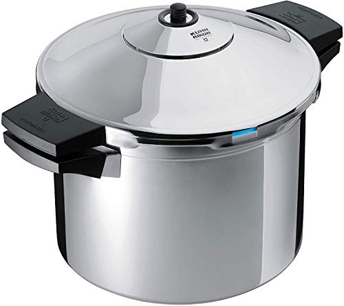 KUHN RIKON Snelkookpan/stoomkookpan DUROMATIC Inox zijgreep model, inductie, roestvrij staal, zilver, 6 liter/22 cm