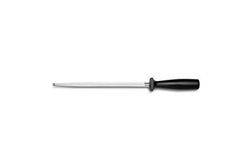 Wüsthof Slijpstaal 23 cm (4463-7/23), zwart, voor het slijpen van hoogwaardige keukenmessen.