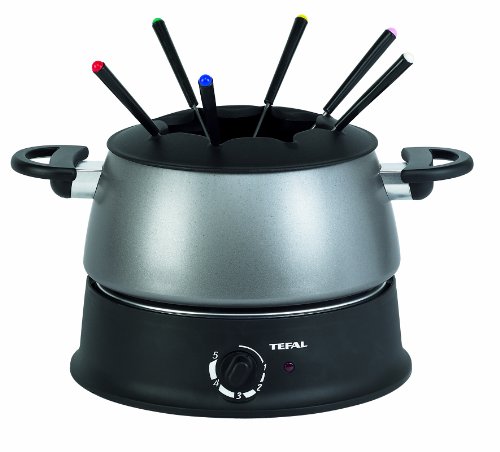 Tefal EF 3000.10 fondue (1,200 Watt, met zes vorken) zilver