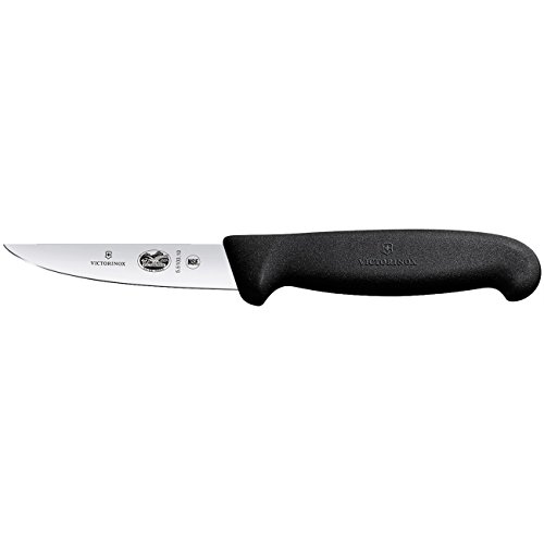 Victorinox 5.5103.10 keukenmes kleine diermes Fibrox, zwart, 10 cm