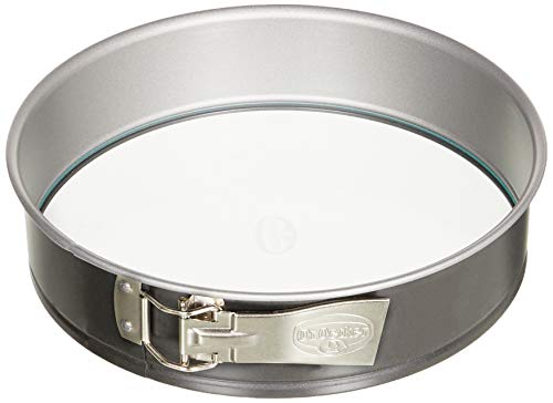 Dr. Oetker Springvorm Ø 26 cm met glazen bodem, bakvorm met snij- en krasbestendige glazen bodem, ronde taartvorm met antiaanbakeigenschappen, hoeveelheid: 1 stuk