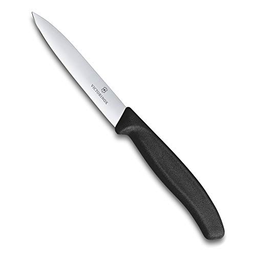 Victorinox Keukenmes 10 cm Swiss Classic (middelpunt, ergonomische handgreep, vaatwasmachinebestendig) zwart