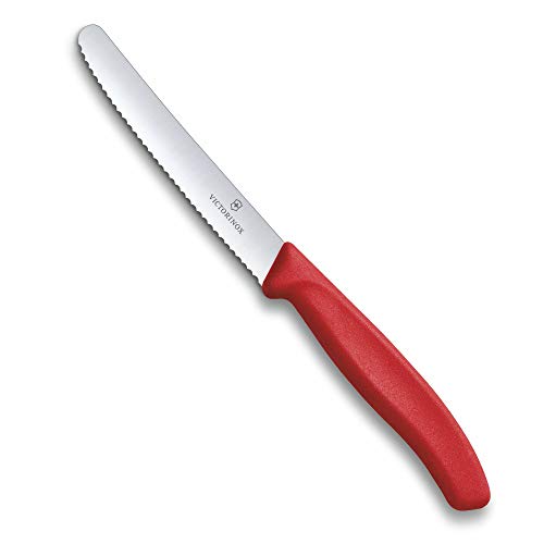 Victorinox Swiss Classic keukenmes, 11 cm, extra scherp gekarteld, ergonomisch, vaatwasmachinebestendig