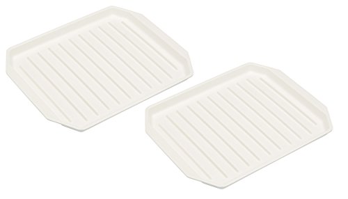KitchenCraft Braadpan voor magnetron, kunststof, verpakking van 2