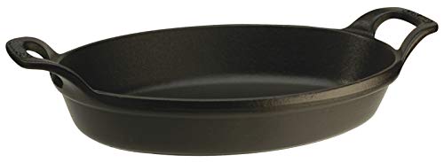 Staub Ovenschaal Ovaal, 24 cm, Zwart