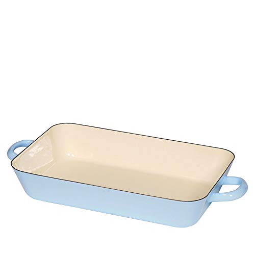 Riess Emaille-ovenschaal pastel-turquoise, 32,5 x 20 x 6 cm