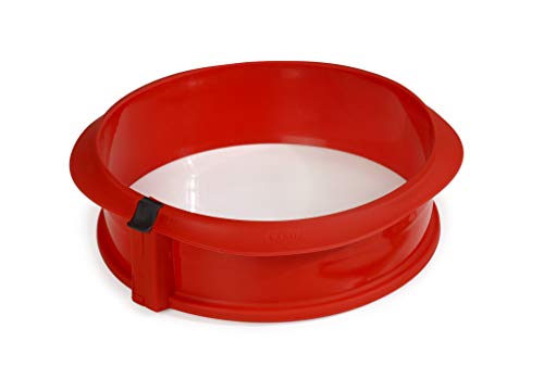 Lékué 2412323R01 springvorm 23 cm rood met keramische bodem