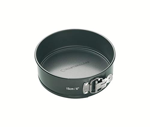 Kitchen Craft anti-aanbaklaag springvorm met losse bodem, staal, grijs, 15 x 15 x 7 cm