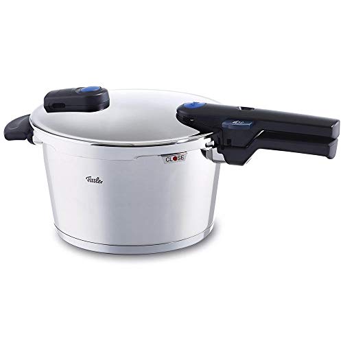 Fissler vitaquick / inductie-snelkookpan (4,5 l, Ø 22 cm) roestvrijstalen snelkookpan, 2 kookniveaus, stapelbaar, alle soorten fornuizen - inclusief inductie