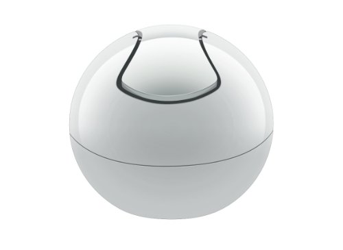 Spirella 10.15138 cosmetica-emmer 1 liter afvalemmer schommeldeksel emmer tafelafvalemmer"Bowl" wit