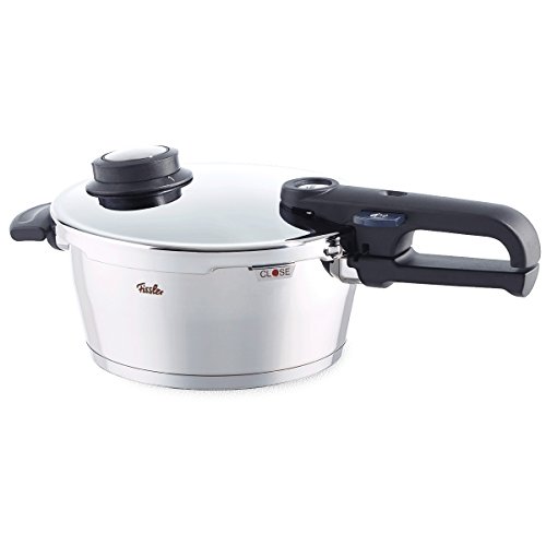 Fissler Vitavit premium / inductie-snelkookpan (3,5 l - Ø 22 cm) roestvrij stalen stoompan, 2 gaarstanden, stapelbaar, alle warmtebronnen