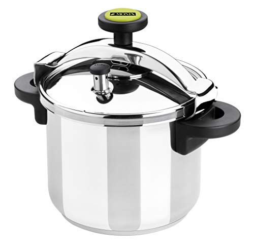 Monix Classica traditionele snelkookpan modern, zilver, 24 cm