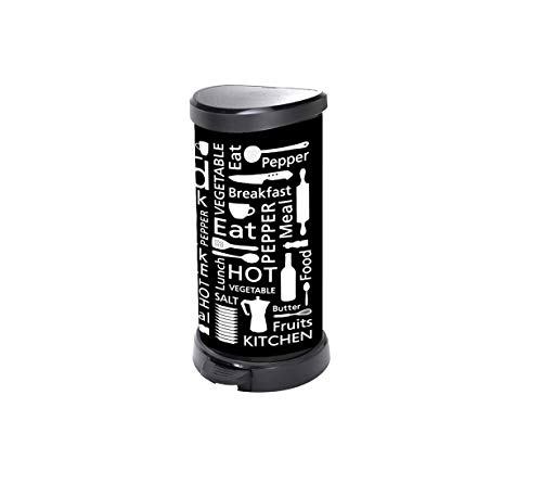 Curver Deco Bin afvalemmer, 40 l, zwart