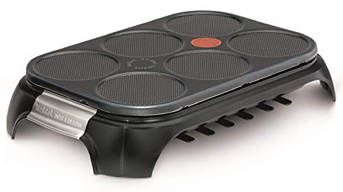 Tefal Crep Party PY558813 Pannkoek- en antiaanbaklaag van roestvrij staal met een capaciteit voor 6 pannenkoeken, pannenkoeken of pannenkoeken