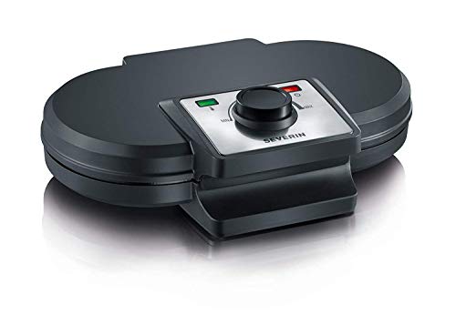 Severin WA 2106 Dubbele Wafelautomaat, Kunststof Behuizing, 1.200 W, Zwart