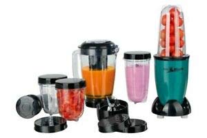 GOURMETmaxx Mr. Magic Smoothie Maker 18-delig | blender met 8 functies, incl. To-Go-functie met smoothie-fles en uitgebreide accessoires [400 Watt]