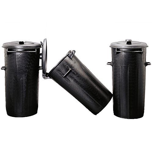 Afvalemmer afval in PVC. Met klapdeksel.