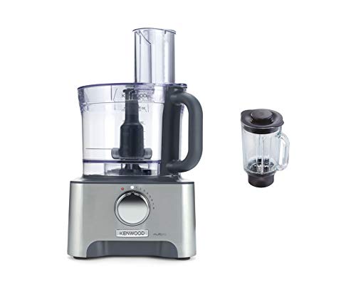 Kenwood FDM781BA MultiPro Food Processor, keukenmachine met mixer, 1000 W, 3 liter, gegoten metaal, zilver