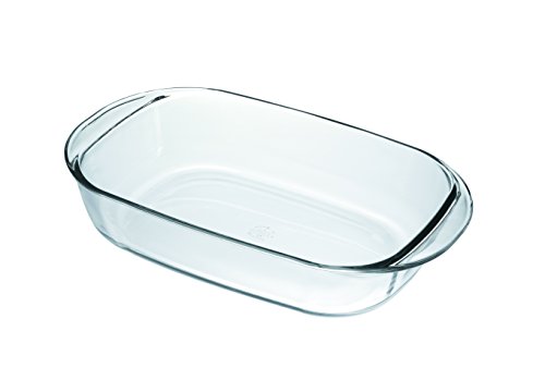 Duralex Rechthoekige ovenschaal/gehard glas / 33 x 20 cm/hittebestendig ovenservies/vaatwasmachinebestendig/geproduceerd in Frankrijk