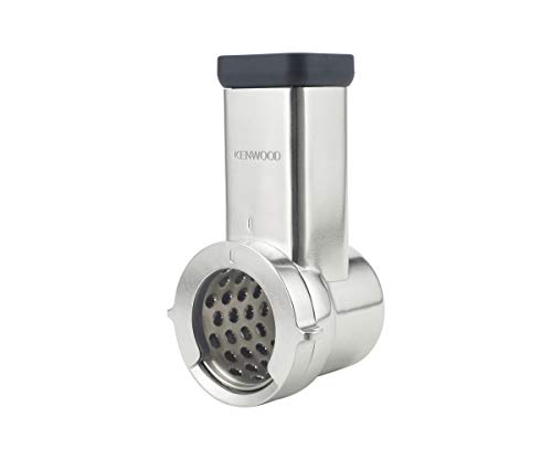 Kenwood Kax643ME, trommelraffel voor Kenwood keukenmachines, elektrische hakmolen voor het snijden, raspen en raspen van groenten, kaas, noten, chocolade en meer