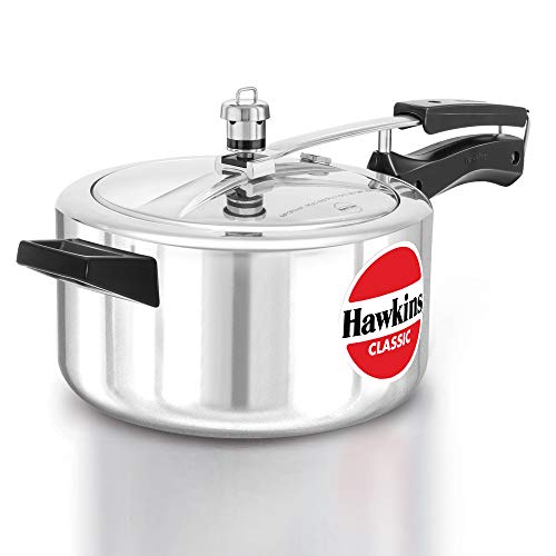 Hawkins Classic CL40 snelkookpan, 4 l, aluminium, klein, zilverkleurig