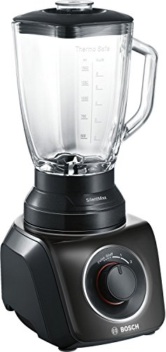 Bosch MMB42G0B mixer SilentMixx 700 W, thermosafe glas, roestvrij stalen mes, zwart