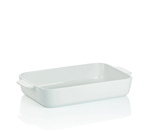 Kela Keuken Ovenschaal, Porselein, Wit, 34.5 cm X 20 cm X 6 cm