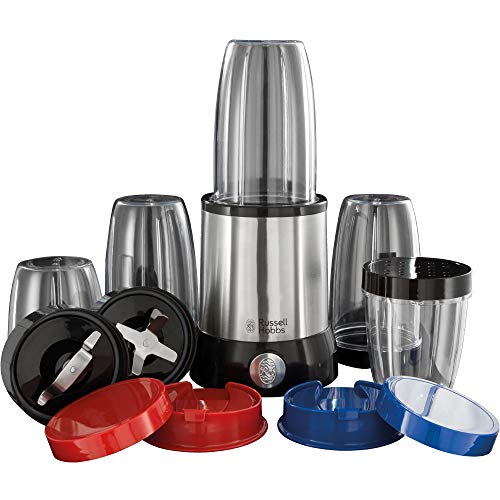 Russell Hobbs NutriBoost Multi Blender, 15-Delig, Vaatwasserbestendig, Malen, Mengen, Vloeibaar Maken, RVS Basis, 23180-56