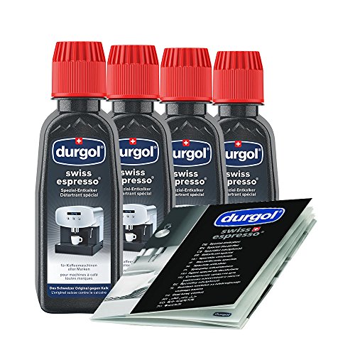 Tchibo Durgol Swiss Espresso speciale ontkalker, 4 flessen à 125 ml, voor koffiemachines