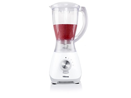 Tristar BL-4447 Blender, Inhoud: 1.5 liter, Roestvrijstalen messen, Wit