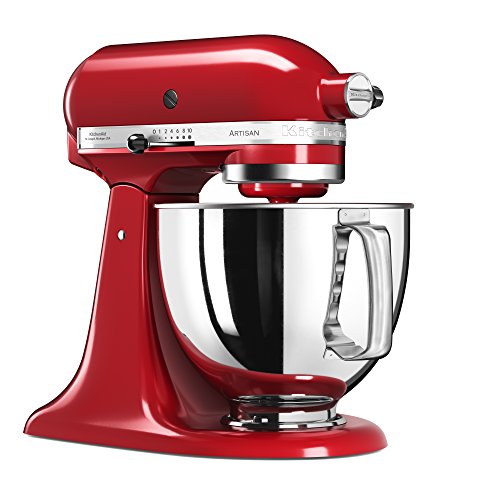 KitchenAid Artisan 5KSM125EER, keukenmachine met basisuitrusting, empire rood