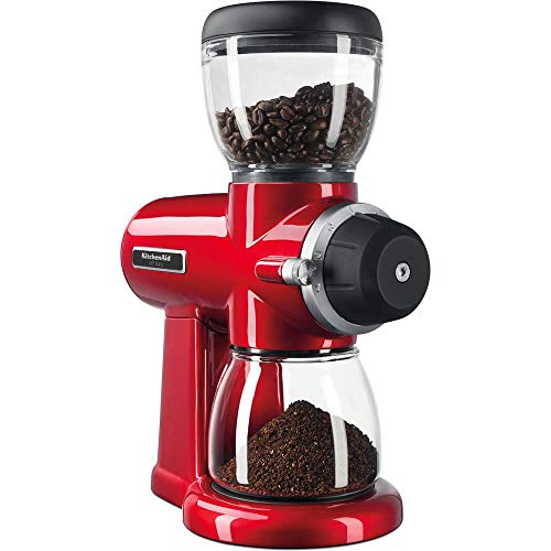 KitchenAid Artisan 5KCG0702EER, koffiemolen met schijfmaalwerk, Empire, rood