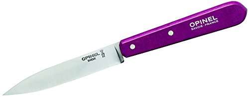 Opinel Keukenmes No. 112, roestvrij sandvik-staal, paars beukenhouten handvat koksmes, roestvrij staal, meerkleurig, eenheidsmaat
