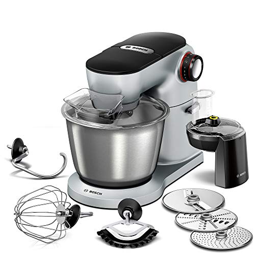Bosch Optimum MUM9A66R00 Keukenmachine 1300 watt. 31.7 cm l x 22.2 cm b x 36.5 cm h Platinum Silver