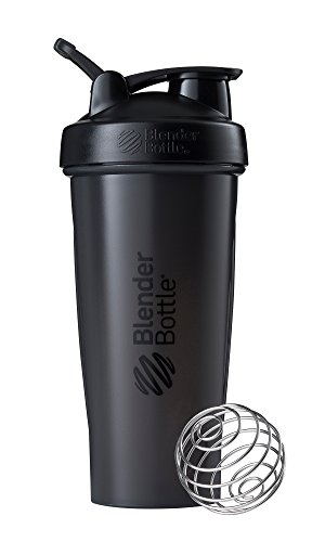 Blenderbottle classic loop shaker met blenderball, optimaal geschikt als eiwitshaker, proteïneshaker, waterfles, drinkfles, bpa-vrij, geschaald tot 600 ml, 820 ml, zwart
