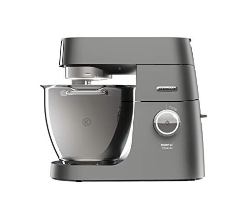 Kenwood Chef XL Titanium KVL8300S Keukenmachine, 1700 W, 6.7 L Inhoud, 5-Delige Patisserie-Set System Pro, Grijs