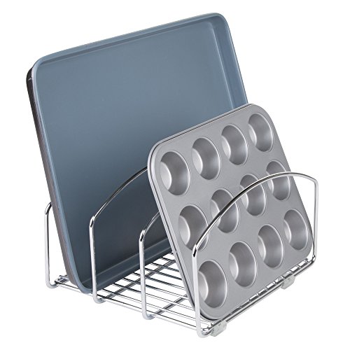 InterDesign Classico Keuken Kookgerei Organizer Voor Snijplanken En Koekje/Bakplaten, 20.32cm, Chroom