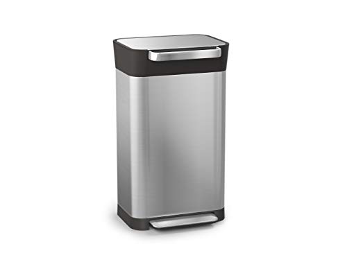 Joseph Joseph Titan Afvalemmer, Roestvrij Staal, Zilver, 30L
