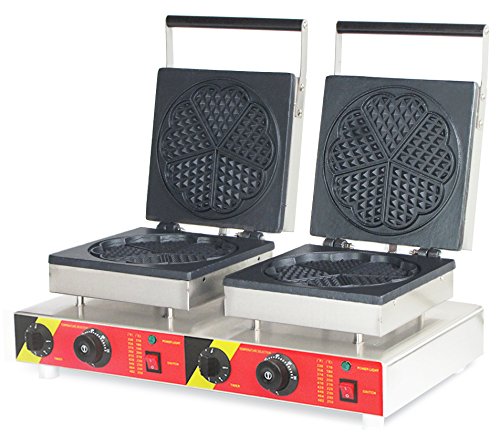 cgoldenwall np-584 Commercial hartvorm wafelijzer machine elektrische wafelmachine wafelmachine wafelmachine antiaanbaklaag wafelfornuis - 220V