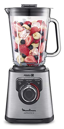 Moulinex Perfect Mix LM811D10 Staande blender, 1200 W, glazen kom, 2 l, 3 automatische programma's, smoothie, crushed ijs, automatische reiniging