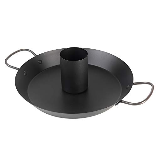 Jamie Oliver Professionele kippenbrader BBQ kip braadpan kip griller vaatwasmachinebestendig, zwart, 552608
