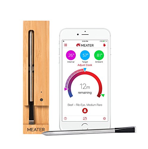 MEATER | De Slimme Draadloze Vleesthermometer Met 10m Lang Bereik Voor De Oven, Gril, Keuken, Barbecue, Rookoven en/of Rotisserie, Met Digitale Connectiviteit Via Bluetooth en WiFi