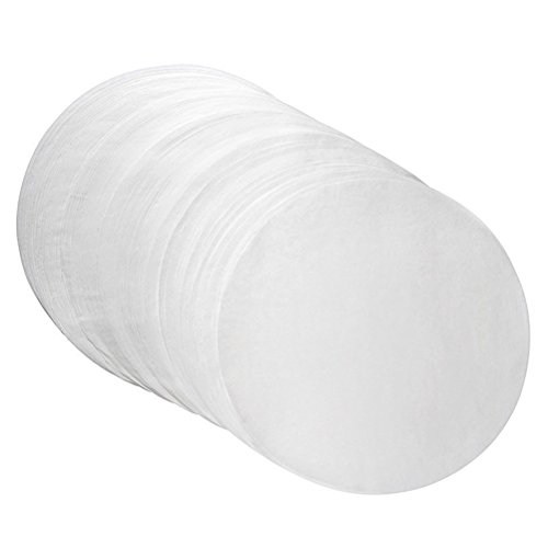 Bestonzon Pergament papier bakpapier burgerpapier siliconenpapier non-stick rond voor hamburgerpers barbecue 350 stuks (wit)