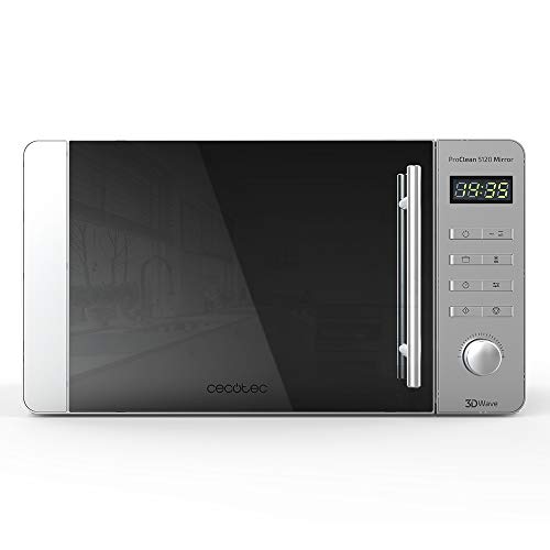 Cecotec ProClean 5120 magnetron met grill, capaciteit 20 l, 700 W, grill 800 W, 8 programma's, LED-display, zilver