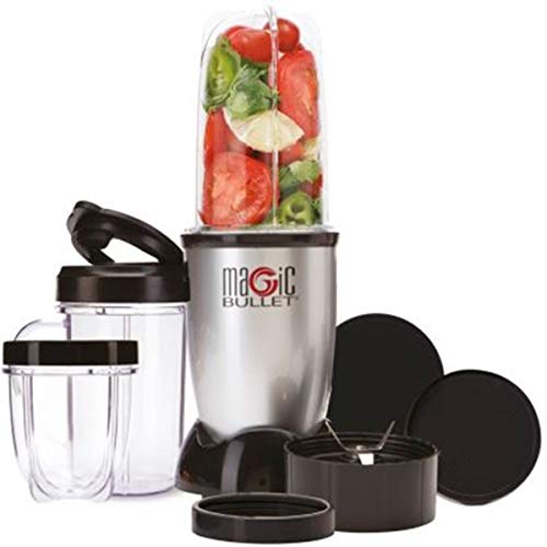 MAGIC BULLET ORIGINELE voedingsstoffenextractor, STANMIXER-11-delig Set 10-seconden receptenboek, incl roestvrij stalen kruisblad, plastic