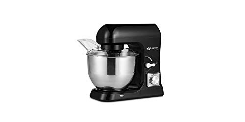 MAGNANI Multifunctionele Keukenmachine, 1000 W zwart, Kneedmachine met 6 snelheidsniveaus, Mixer, Mixer met 5l Roestvrijstalen mengkom