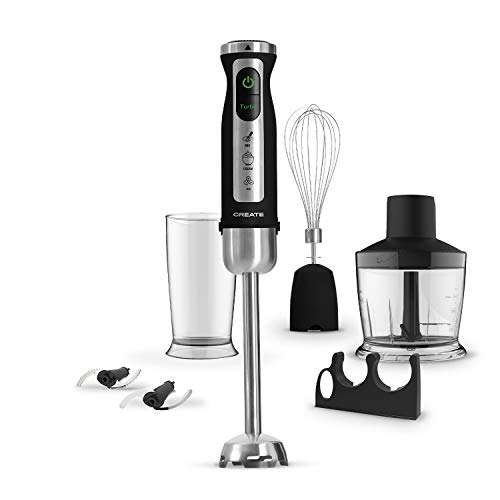 CREATE IKOHS FULLMIX PROTOOL - staafmixer handmixer, 1500 W, met 7-versnellingsregelaar, Turbo Speed, Dome met 4-blad-titanium coating (6 accessoires, Stylance Advance)