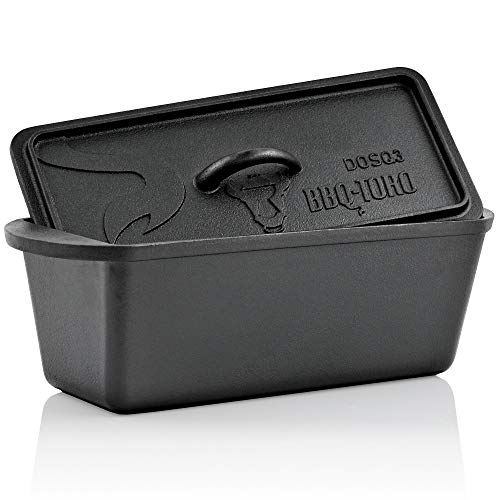 BBQ-Toro Dutch Oven DOSQ3 Broodbakpan, gietijzeren kookpan, 3,0 liter, preseasoned - al ingebrand I braadpan met deksel