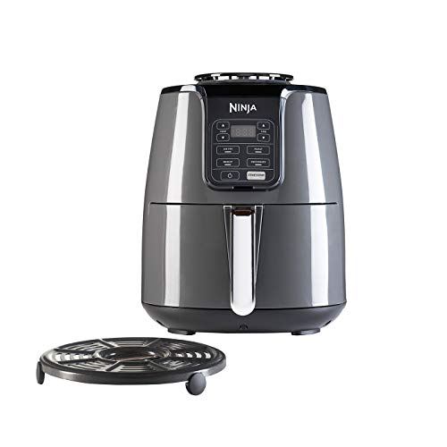 Ninja Air Fryer AF100EU Black heteluchtfriteuse met nauwkeurige temperatuurregeling, friteuse zonder olie en vet zwart